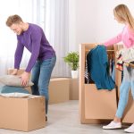 بسته بندی لباس ها برای جا به جایی اسباب کشی